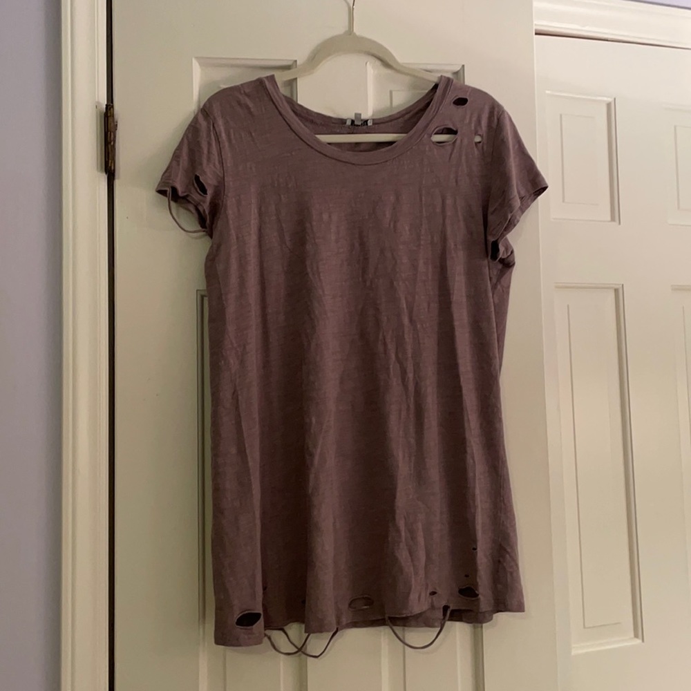 Ripped t shirt dress